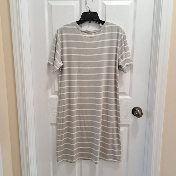 ❤️ BCBGeneration 2 Pack Dresses Blue Grey  White Striped Solid Women's XS Small - Picture 14 of 15